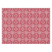 Nappe Tuiles marocaines - rouge foncé et blanc (Devant (Horizontal))