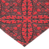 Nappe Tuiles marocaines - rouge foncé et noires (Angle)