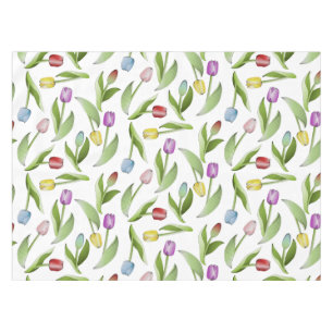 Nappe Tulipe Fleur Colorée Moderne