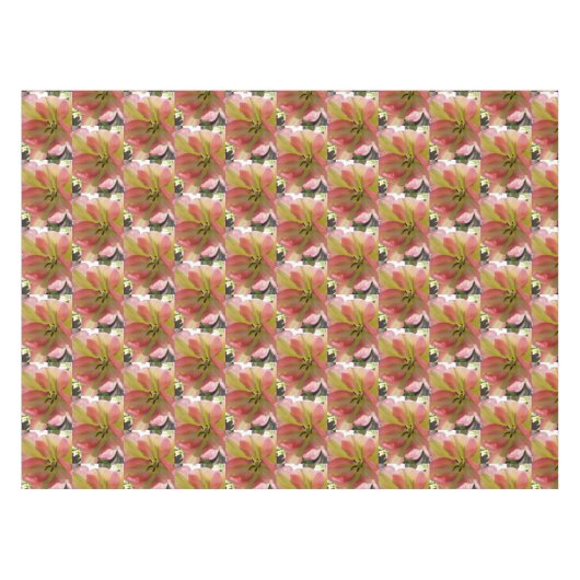 Nappe Tulipe rose et jaune (Devant (Horizontal))