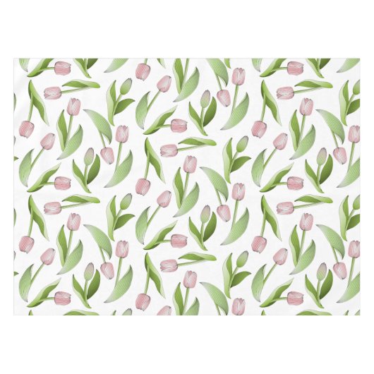 Nappe Tulipe rose moderne (Devant (Horizontal))
