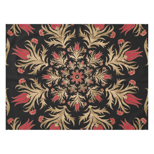 Nappe Tulipe turque - tuile de tabouret (Devant (Horizontal))