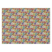 Nappe Tulipes Abstraites et fleurs de printemps (Devant (Horizontal))