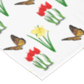 Nappe Tulipes de printemps Daffodiles et papillons Flora (Angle)