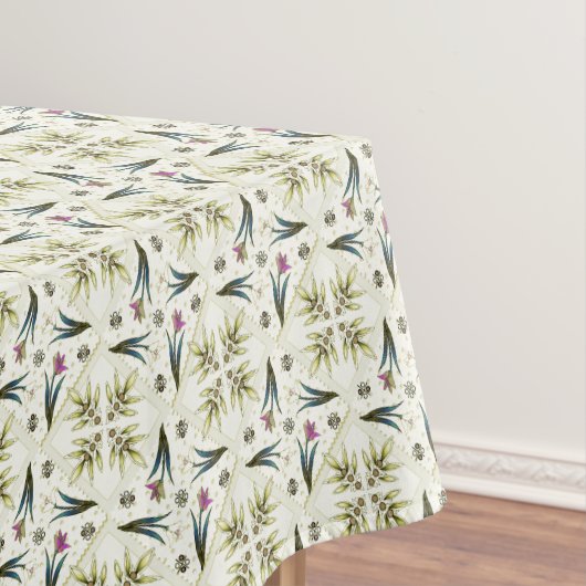 Nappe Tulipes Delft Polychromes (In Situ)