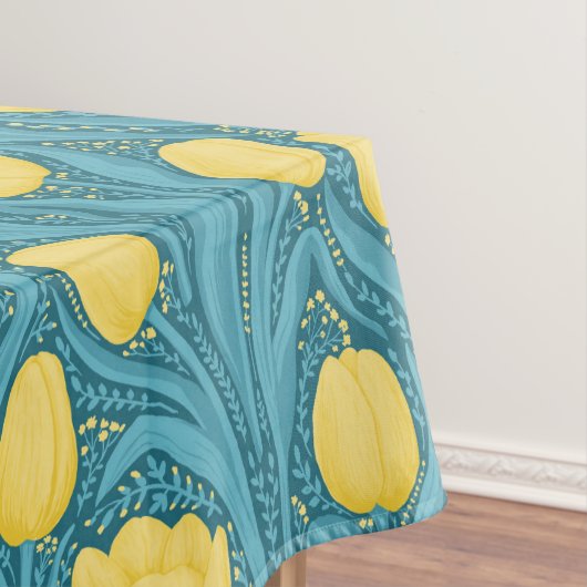 Nappe Tulipes en bleu et jaune (In Situ)