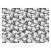 Nappe Tulipes en noir et blanc (Devant (Horizontal))