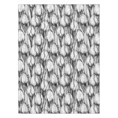Nappe Tulipes en noir et blanc (Devant)