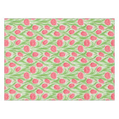 Nappe Tulipes en rouge et vert (Devant (Horizontal))