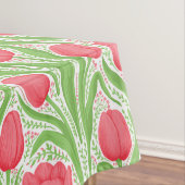 Nappe Tulipes en rouge et vert (In Situ)