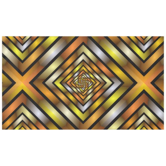 Nappe Tunnel lumineux coloré Trippy Fractal Graphisme (Devant (Horizontal))