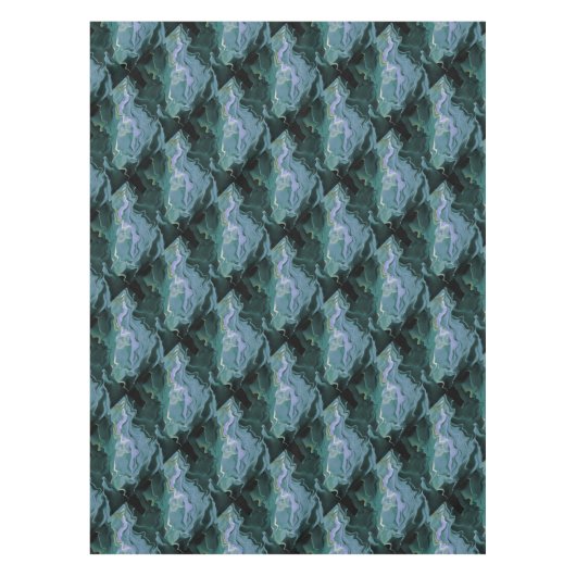 Nappe Turbulence bleue Acrylique pour l'art Abstrait (Devant)