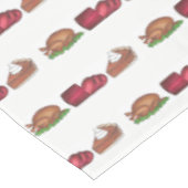 Nappe Turquie Cranberry Citrouille Pie Thanksgiving Dîne (Angle)