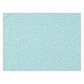 Nappe Turquoise Aqua Blue Snowflakes Vacances d'hiver (Devant (Horizontal))