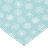 Nappe Turquoise Aqua Blue Snowflakes Vacances d'hiver (Angle)