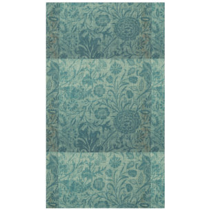 Nappe Turquoise, Art nouveau, vintage, floral, motif, tu