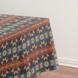 Nappe Turquoise Bleu Brown Rouge foncé Rouille Orange Tr