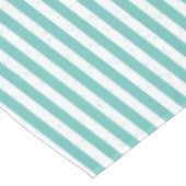 Nappe Turquoise Bleu et Blanc Patiné Look strié (Angle)