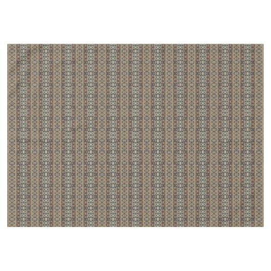 Nappe Turquoise bleu gris Tan Taupe Brown Motif d'art tr (Devant (Horizontal))