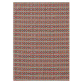 Nappe Turquoise Blue Rust Orange Rouge Brown Tribal Art (Devant)