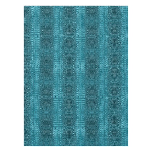 Nappe turquoise couleur turquoise imprimé aqua bleu (Devant)