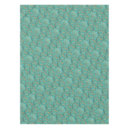 Nappe Turquoise d'or d'étoile de David (Devant)