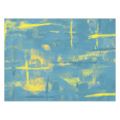 Nappe turquoise et jaune pour décoration intérieur (Devant (Horizontal))