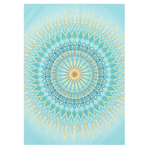 Nappe Turquoise Gold Boho Mandala