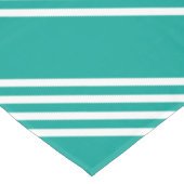 Nappe Turquoise rayée blanche (Angle)