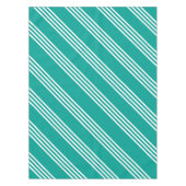 Nappe Turquoise rayée blanche (Devant)