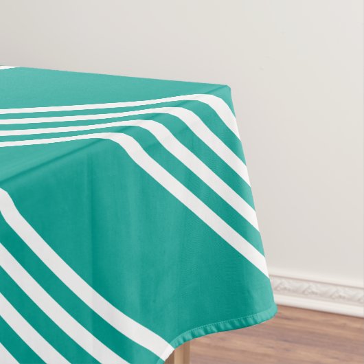 Nappe Turquoise rayée blanche (In Situ)