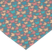 Nappe Turquoise rose mignon contemporain papillon gris (Angle)