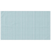 Nappe Turquoise sur Motif ethnique blanc, Fleurs, Chevro (Devant (Horizontal))