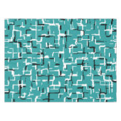 Nappe Turquoise vert noir blanc Motif moderne (Devant (Horizontal))