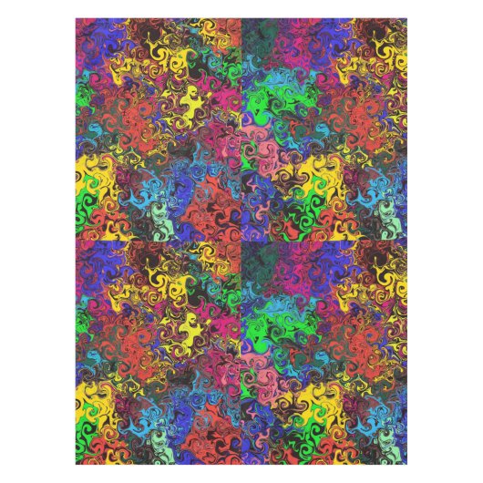 Nappe Twirlers colorés Abstraits / (Devant)