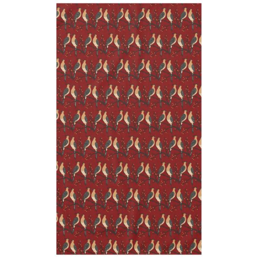Nappe Two Turtle Doves Cut-Out Stencil Retro Style 7 (Devant)