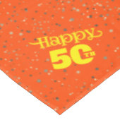 Nappe TYPOGRAPHIE JAUNE 50e anniversaire (Angle)