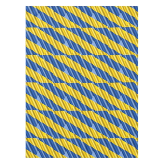 Nappe Ukraine Inspiration Bleu et Jaune Moderne Élégant (Devant)