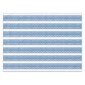 Nappe Ukrainian traditional vushuvanka folk pattern blue (Devant (Horizontal))