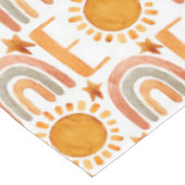Nappe Un 1er anniversaire aquarelle soleil et arc-en-cie (Angle)