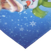 Nappe Un bonhomme de neige festif (Angle)