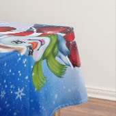 Nappe Un bonhomme de neige festif (In Situ)