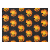 Nappe Un joli cimetière d'Halloween d'Orange Noir (Devant (Horizontal))