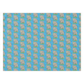 Nappe Un joli éléphant drôle avec un oiseau sur le tronc (Devant (Horizontal))