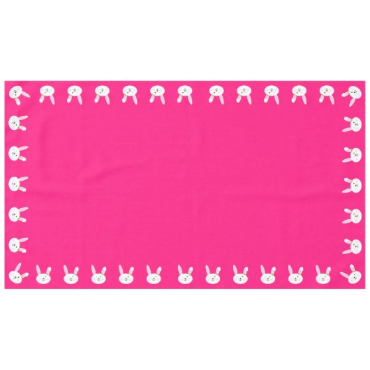 Nappe Un lapin mignon, un lapin mignon, 1er anniversaire (Devant (Horizontal))