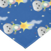 Nappe Un mignon robot volant dans l'espace dessin animé (Angle)