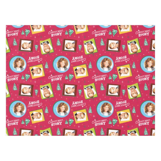 Nappe Une histoire de Noël | Motif de photos de famille (Devant (Horizontal))
