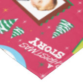 Nappe Une histoire de Noël | Motif de photos de famille (Angle)