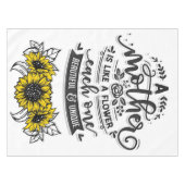 Nappe Une mère est comme une fleur, mignonne cadeau de f (Devant (Horizontal))