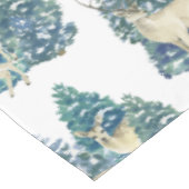 Nappe Une Paire De Cerfs Dans La Forêt D'Hiver (Angle)